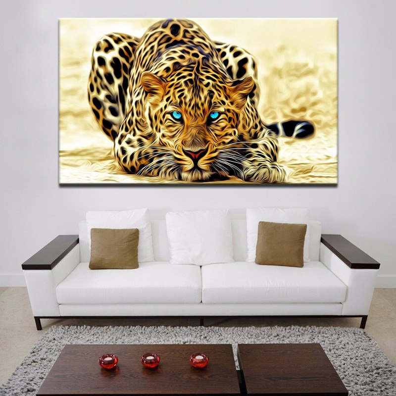 Large Leopard HD Canvas Wall Art