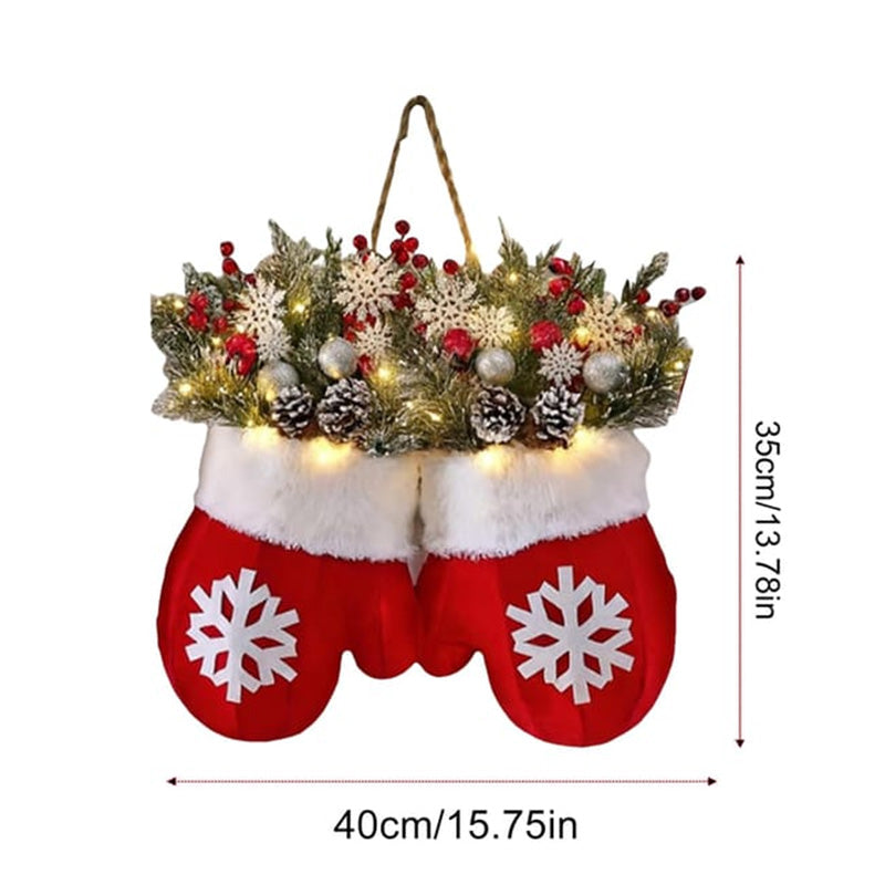 2025 Creative Glove-Shaped Christmas Garland