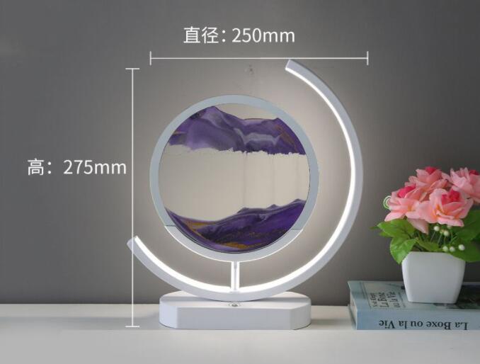 3D LED Sand Art Desk Lamp