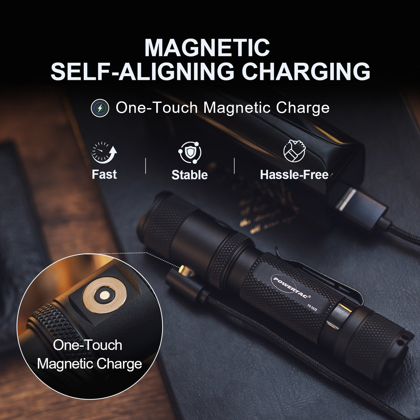 Powertac M5 Gen3 High Power Flashlight