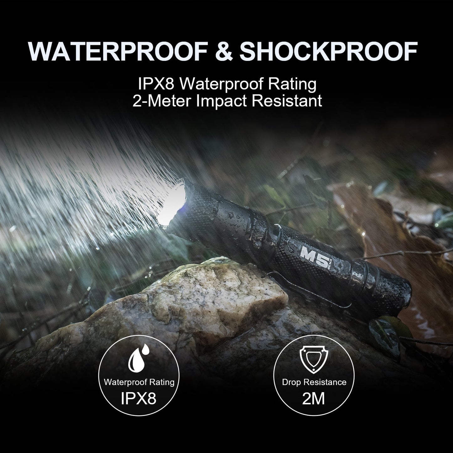 Powertac M5 Gen3 High Power Flashlight