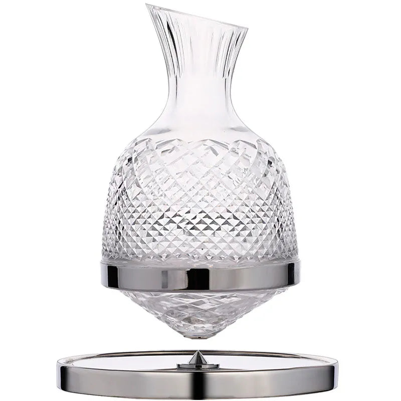 Rotating Crystal Wine Decanter