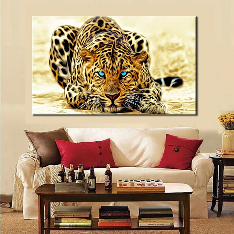 Large Leopard HD Canvas Wall Art