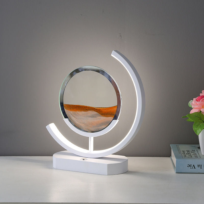 3D LED Sand Art Desk Lamp