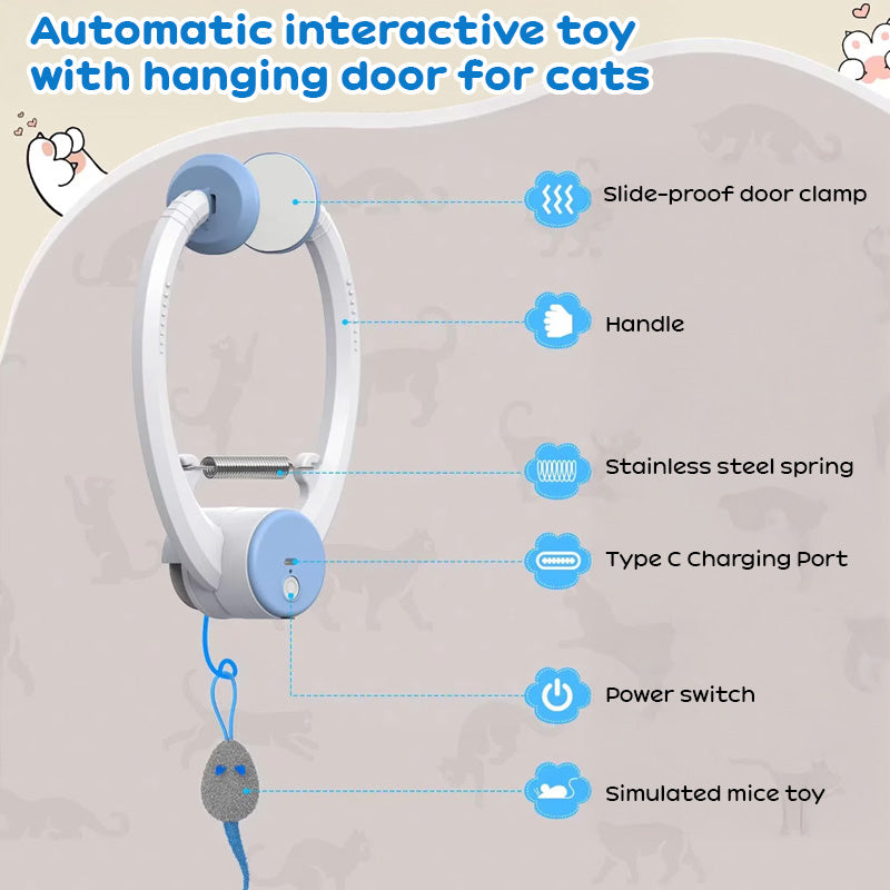 Door-Hanging Interactive Electric Cat Toy