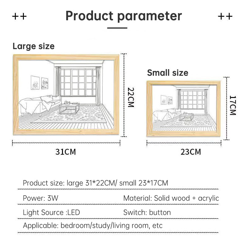 Rengoku Moon LED Anime Lamp
