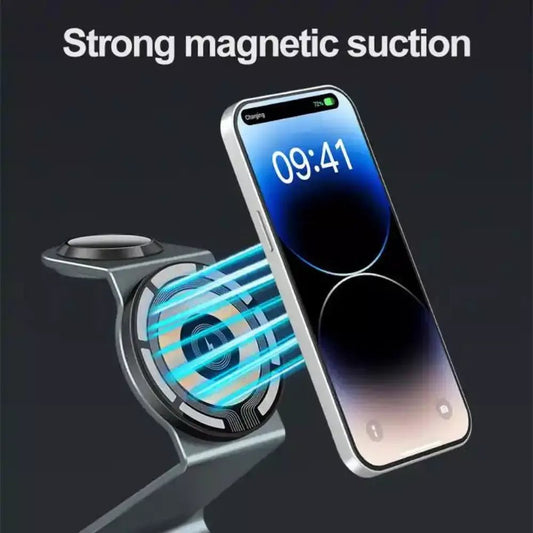 3 in 1 Transparent 15W Magnetic Wireless Charger